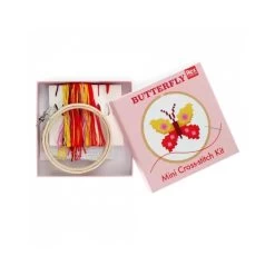 Mini Cross Stitch Kit (Butterfly)