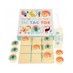 Wooden Tic-Tac-Toe (Wild Wonders)
