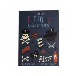 Beware Of The Pirates Temporary Tattoos (2 Sheets)