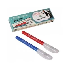 Secret Agent Invisible Ink Spy Pens (Set Of 2)
