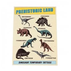 Prehistoric Land Temporary Tattoos (2 Sheets)