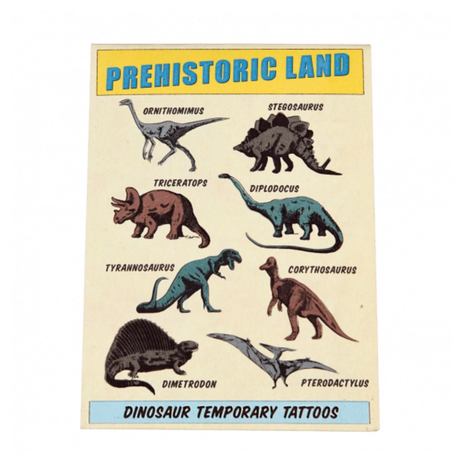 Prehistoric Land Temporary Tattoos (2 Sheets)