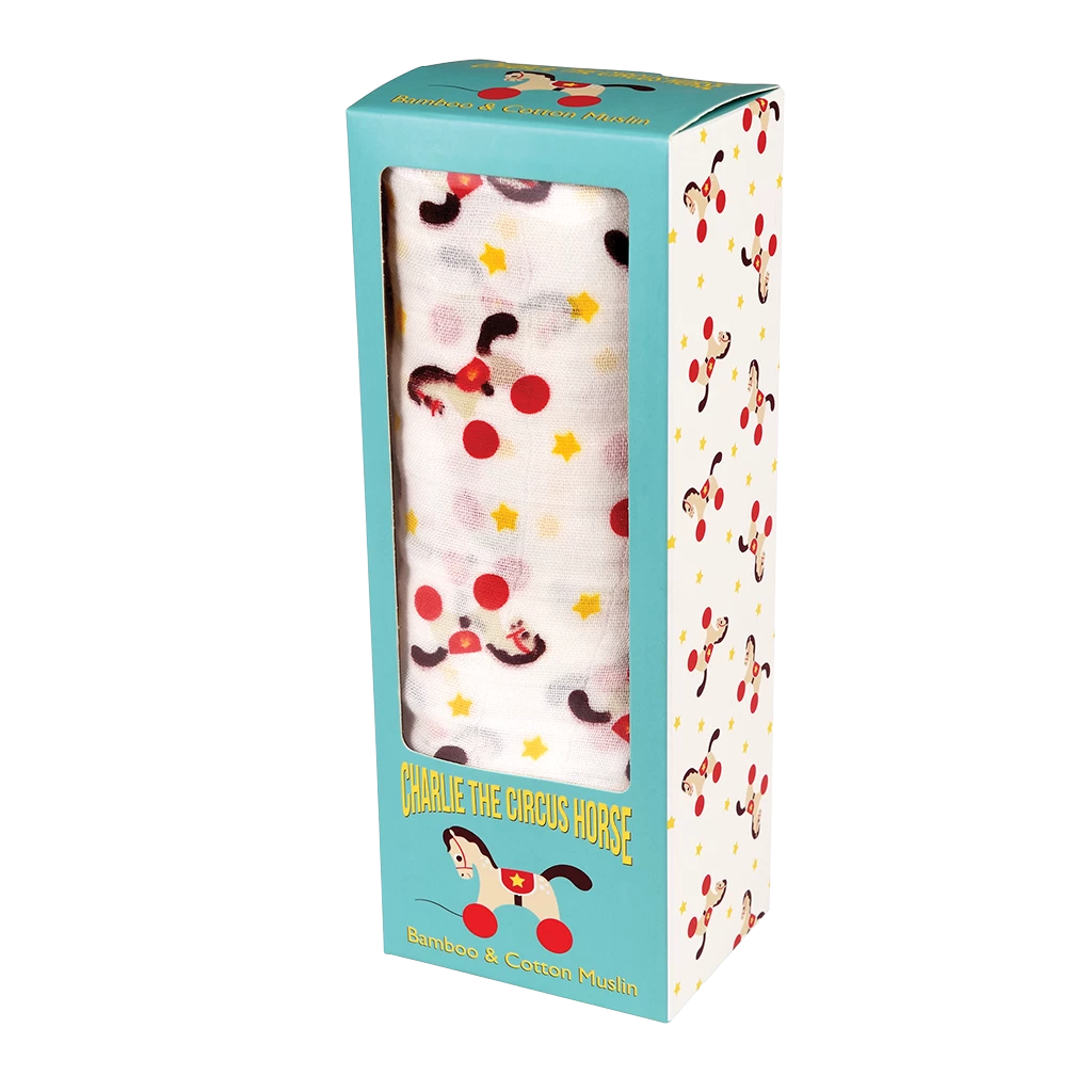 Charlie The Horse Swaddling Blanket - Image 3