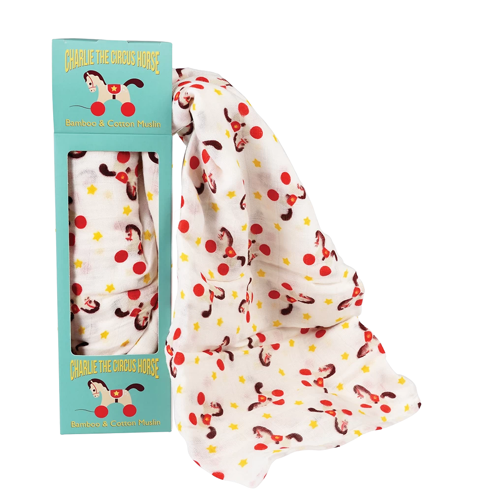 Charlie The Horse Swaddling Blanket - Image 2