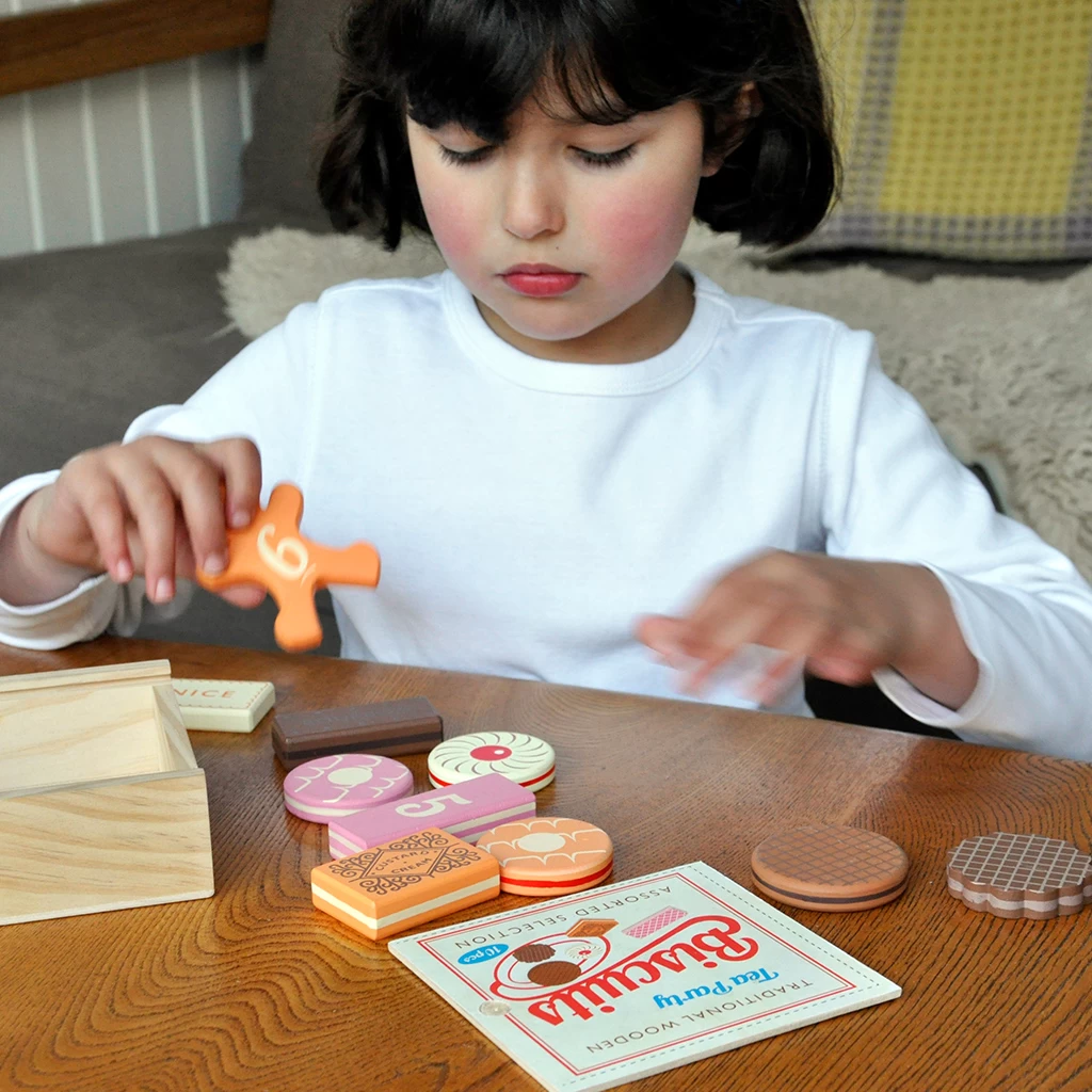 Traditional Wooden Tea Party Biscuits