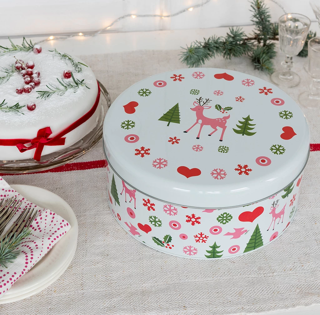 50s Christmas Cake Tin