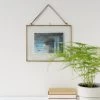 Landscape Hanging Brass Frame 25x20cm