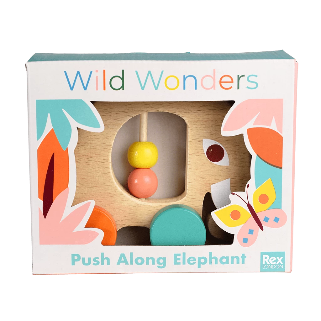 Wild Wonders Push Along Elephant - Image 2