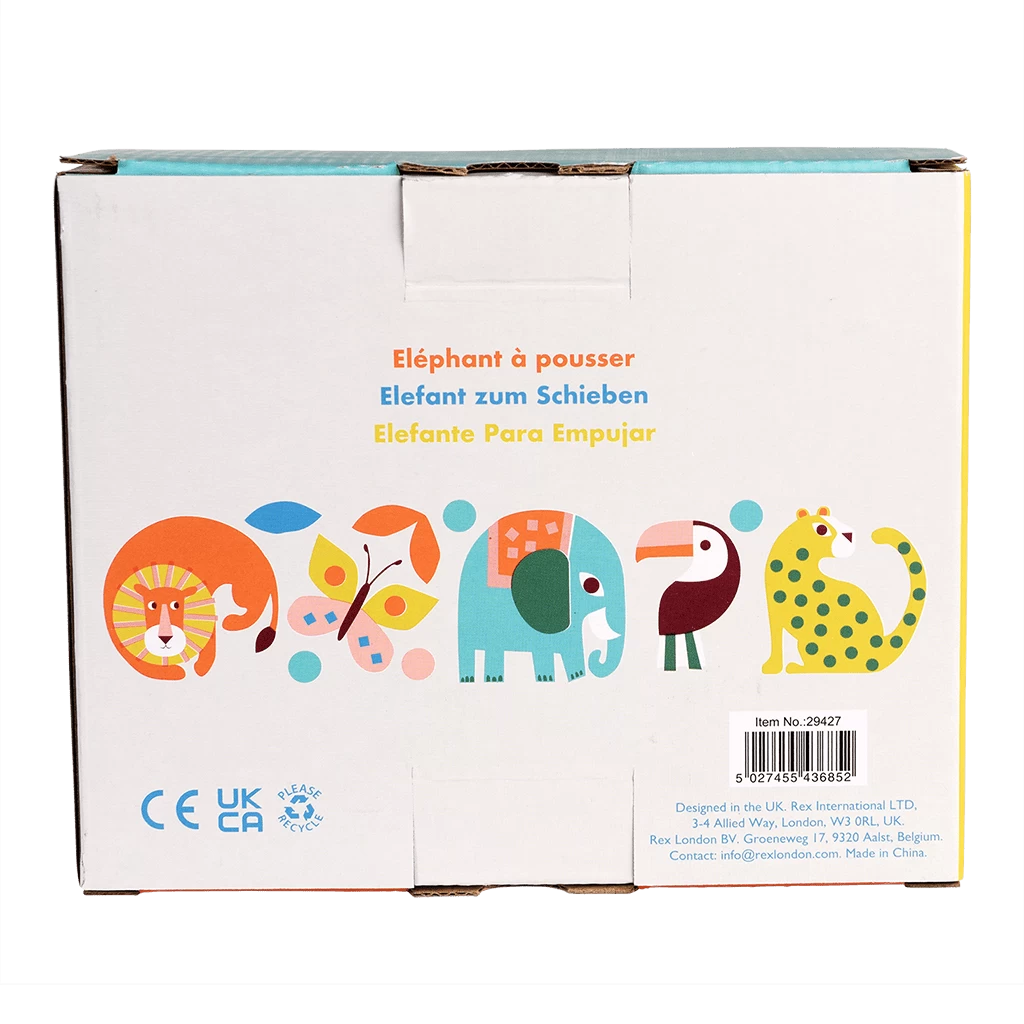 Wild Wonders Push Along Elephant - Image 6