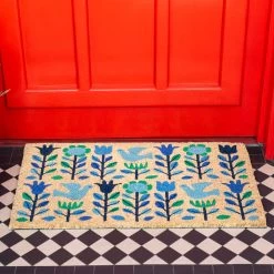 Folk Doves Doormat