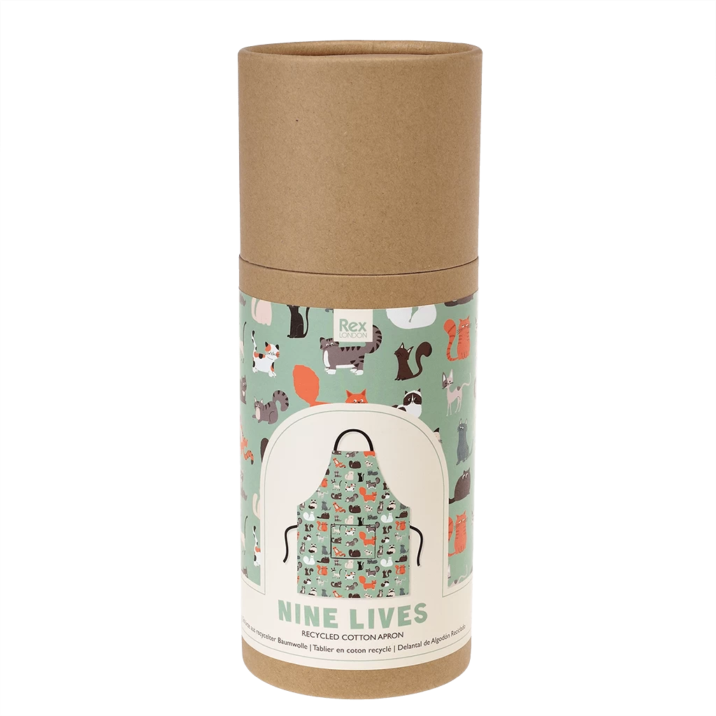 Nine Lives Recycled Cotton Apron - Image 3