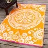 Orange Recycled Floor Mat 180x120cm