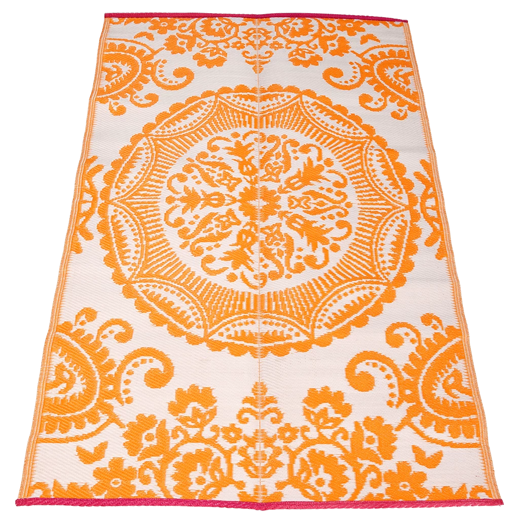 Orange Recycled Floor Mat 180x120cm - Image 2