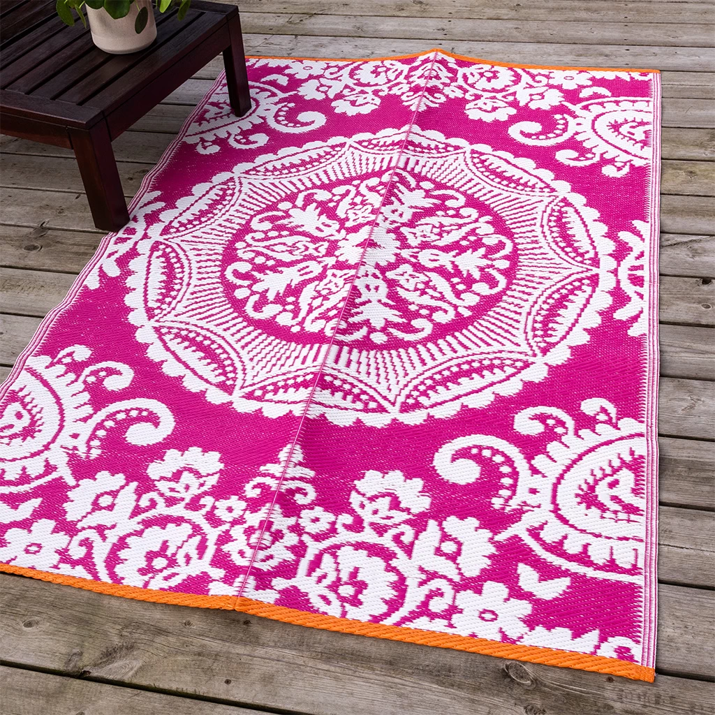 Pink Recycled Floor Mat 180x120cm