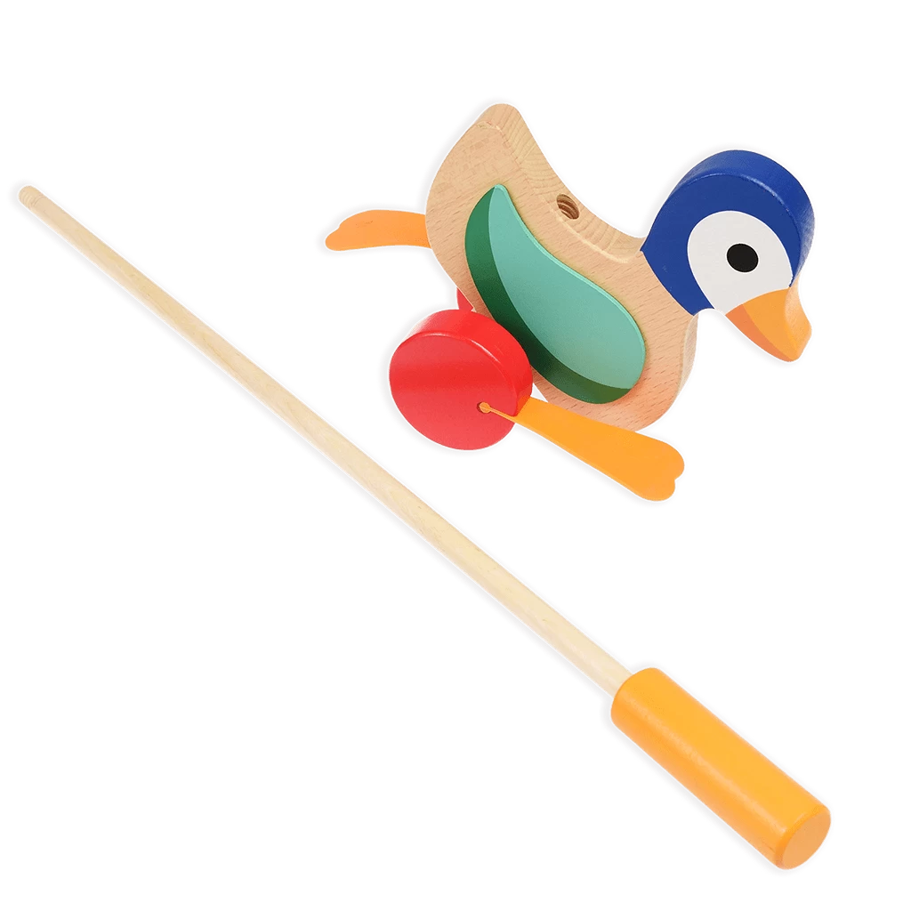 Wooden Push Along Duck - Image 4