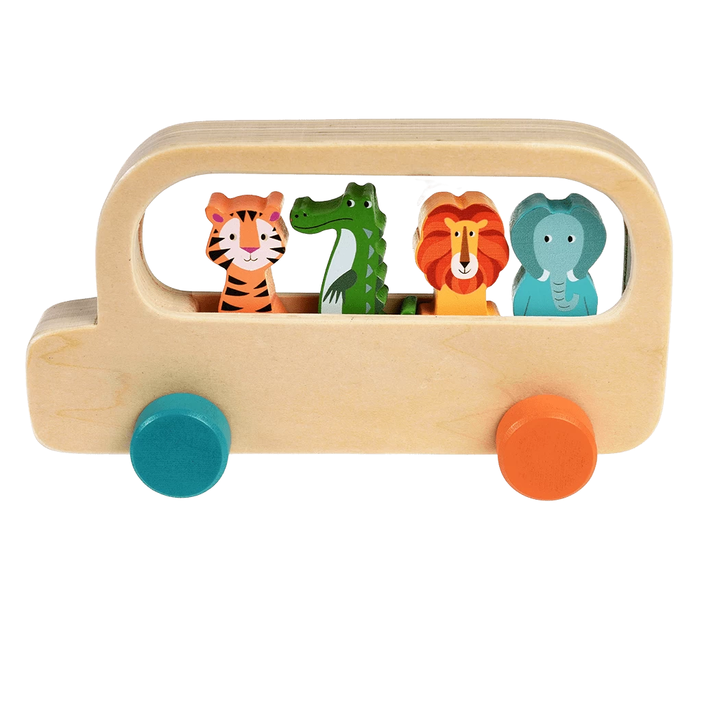 Colourful Creatures Wooden Bus - Image 5