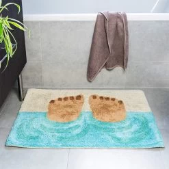 Bathing Feet Tufted Cotton Bath Mat