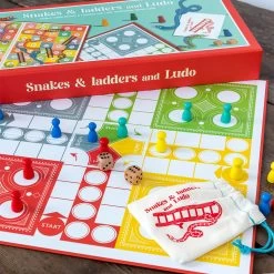 Snakes & Ladders And Ludo Double-Sided Board Game