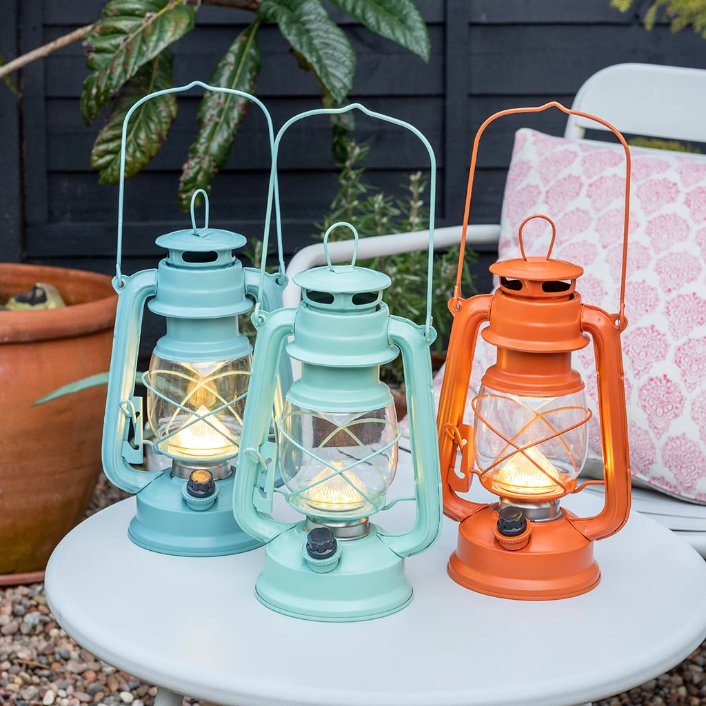 Aqua Led Hurricane Lantern - Image 11