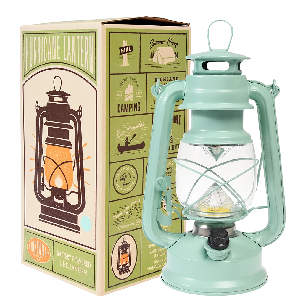Aqua Led Hurricane Lantern - Image 2