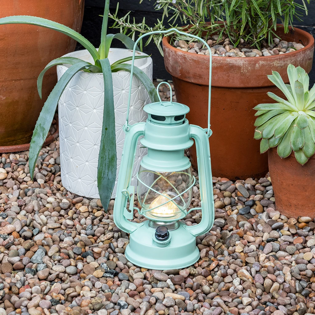 Aqua Led Hurricane Lantern - Image 9