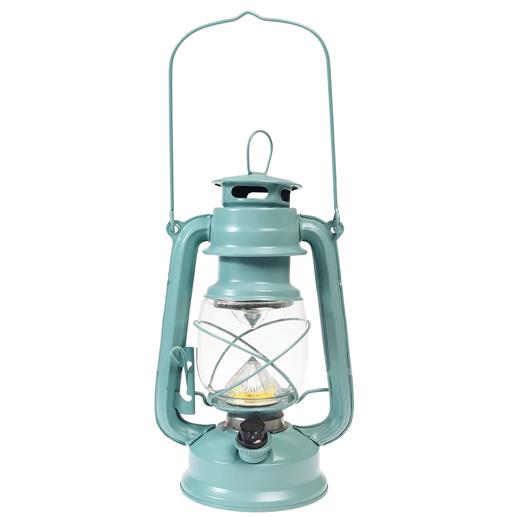 Light Blue Led Hurricane Lantern - Image 5