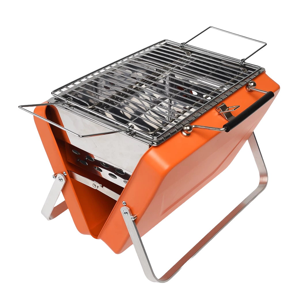 Portable Suitcase Bbq - Burnt Orange - Image 5