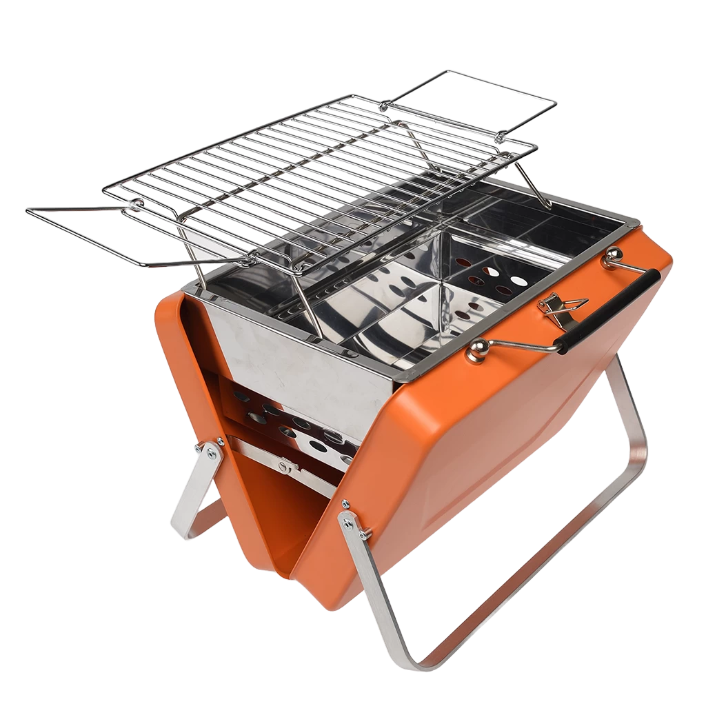 Portable Suitcase Bbq - Burnt Orange - Image 6
