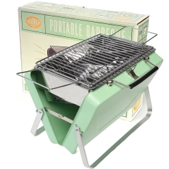 Portable Suitcase Bbq - Pistachio