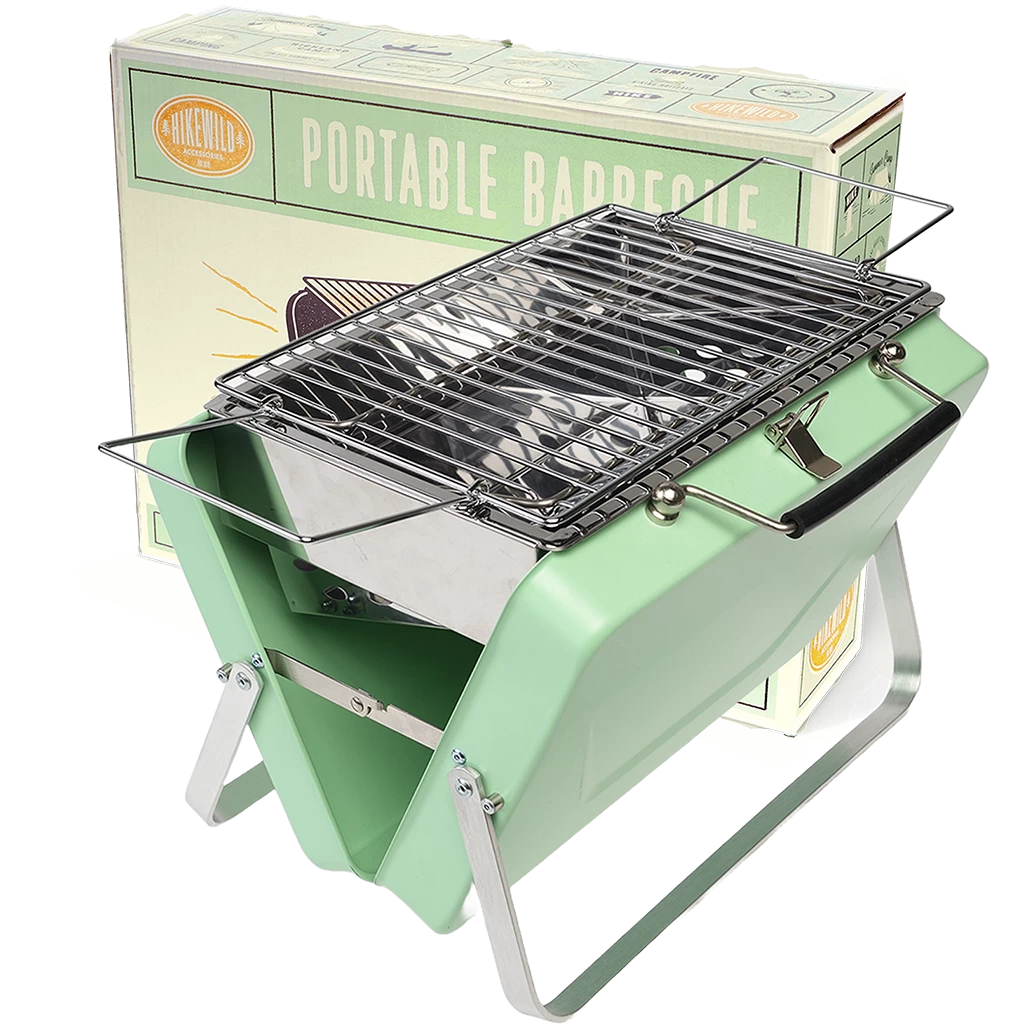 Portable Suitcase Bbq - Pistachio