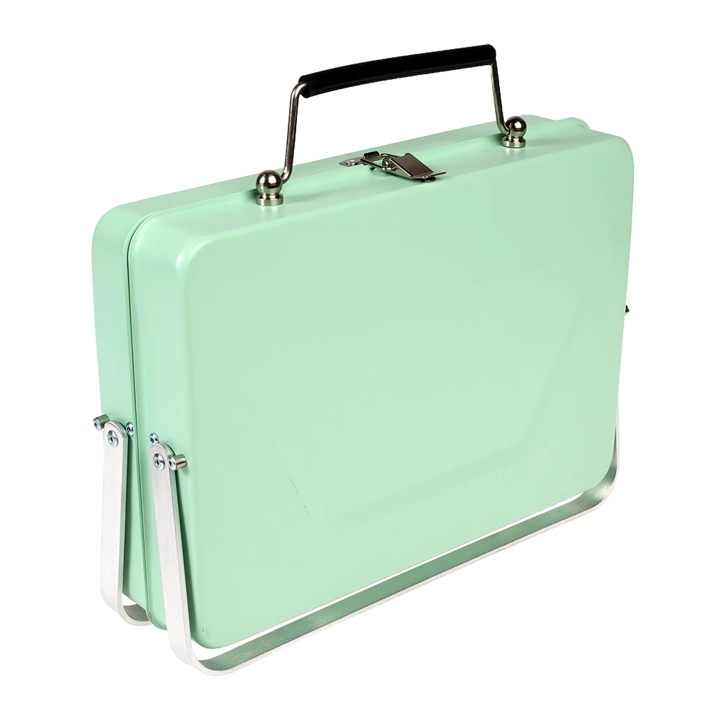 Portable Suitcase Bbq - Pistachio - Image 2
