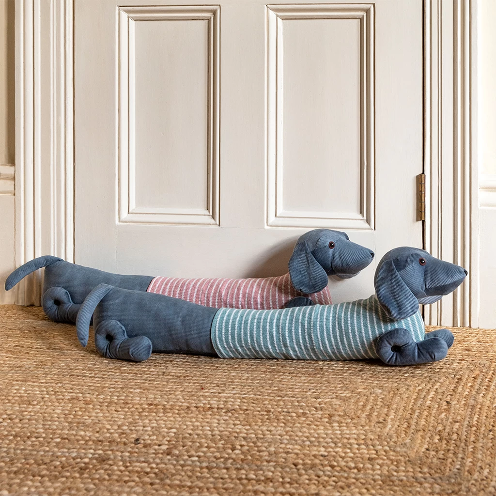 Sausage Dog Draught Excluder - Green Jumper - Image 6