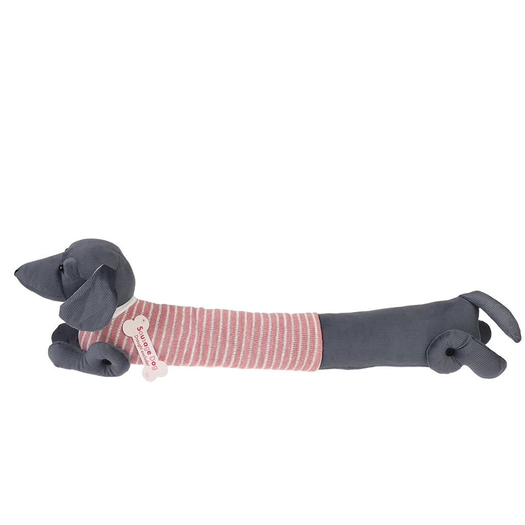 Sausage Dog Draught Excluder - Pink Jumper - Image 4