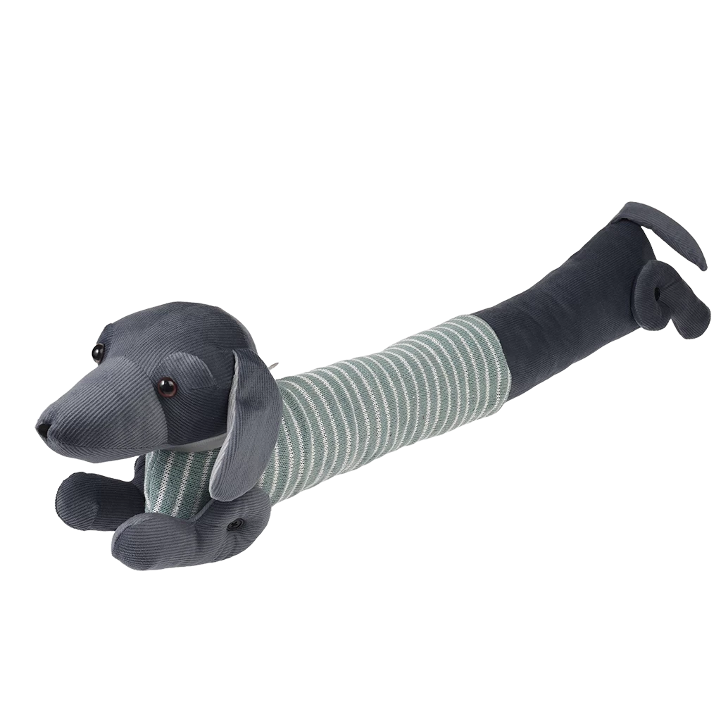 Sausage Dog Draught Excluder - Green Jumper - Image 2