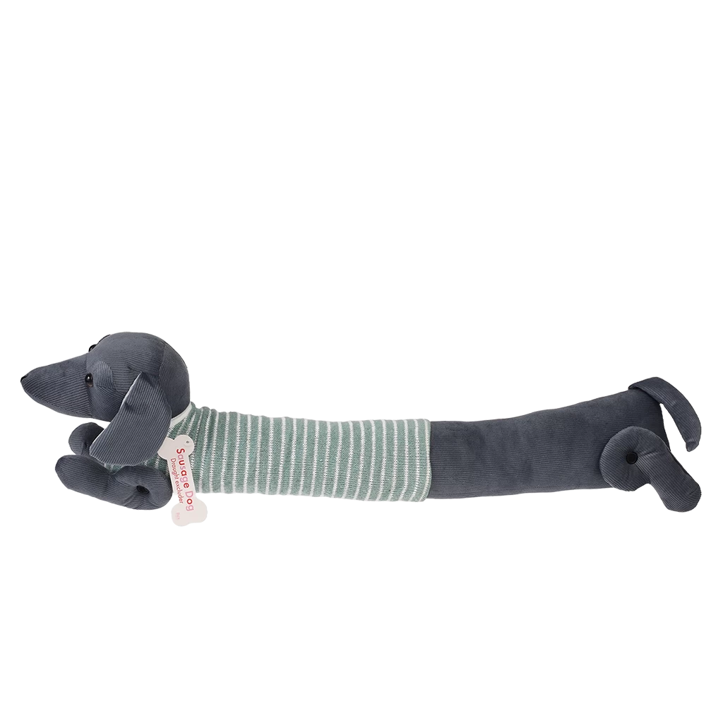 Sausage Dog Draught Excluder - Green Jumper - Image 4