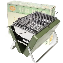 Portable Suitcase Bbq - Khaki Green