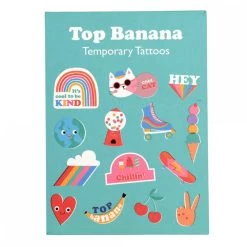 Top Banana Temporary Tattoos (2 Sheets)