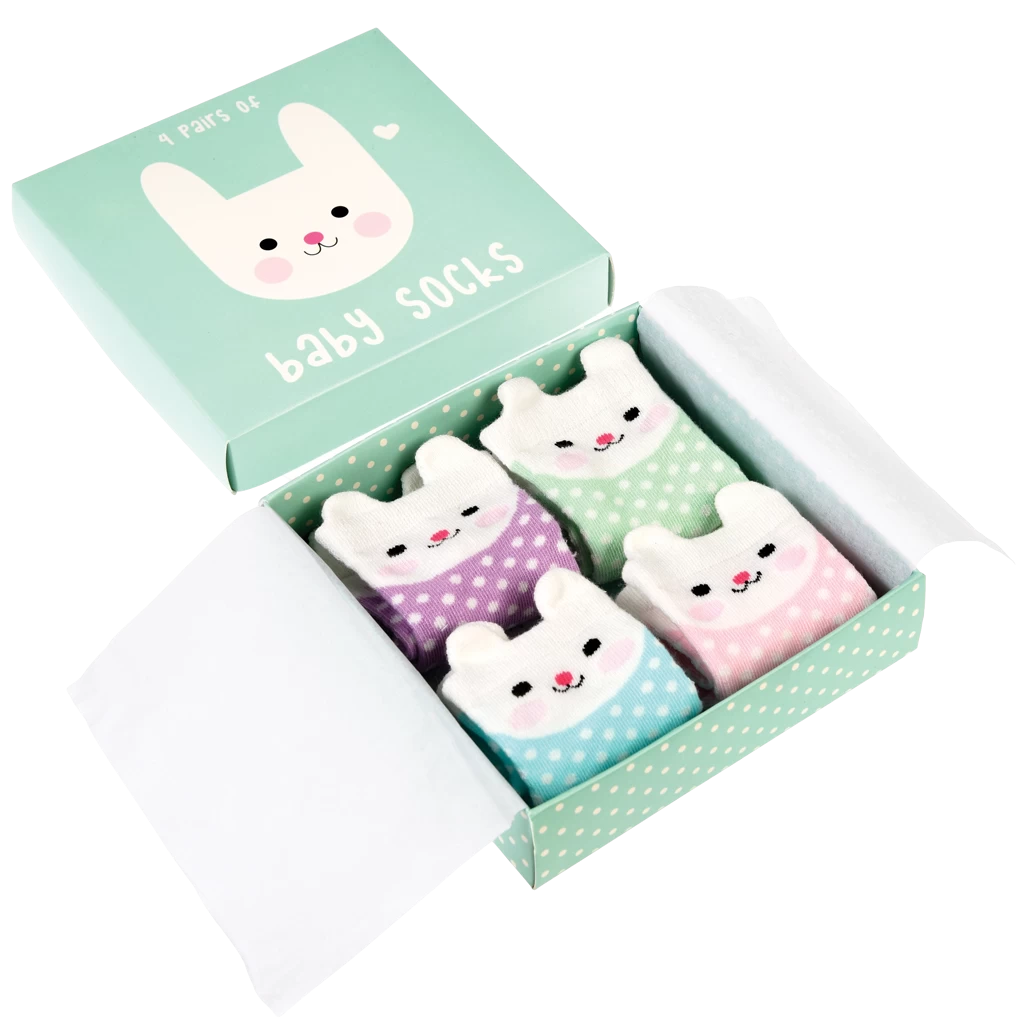 Bonnie The Bunny Design Baby Socks (set Of 4) - Image 3