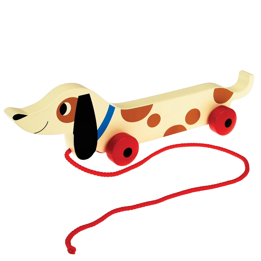 Charlie The Sausage Dog Wooden Pull Toy - Image 2