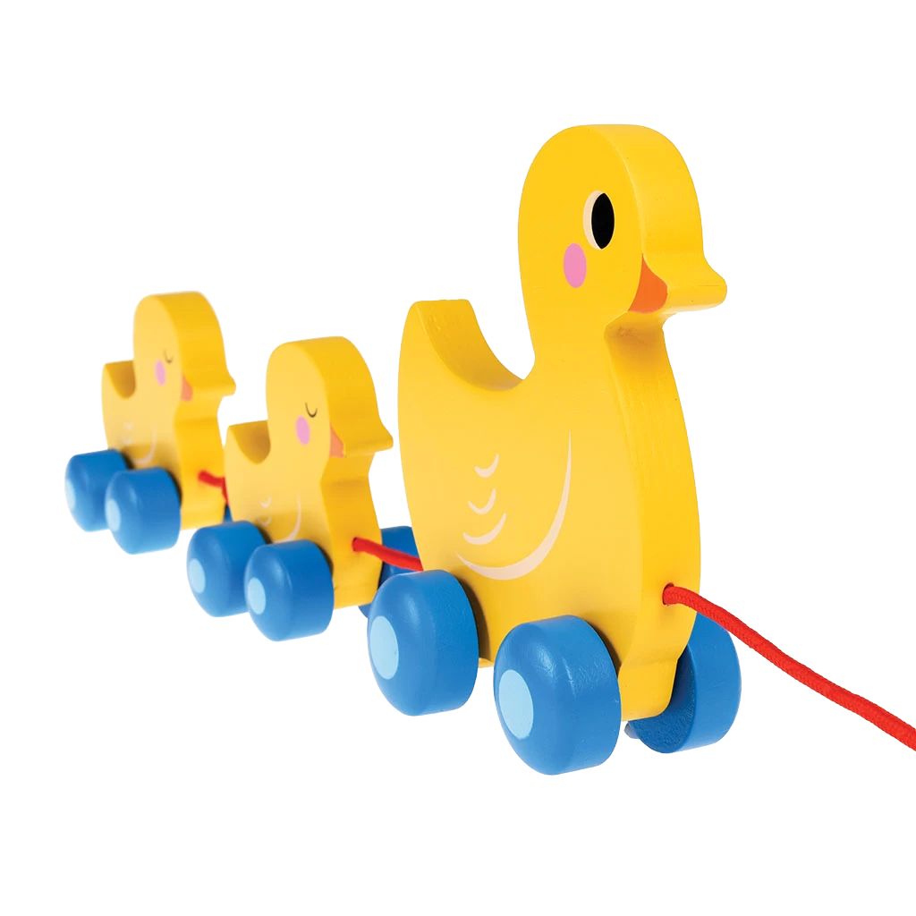 Duck Family Wooden Pull Toy - Image 3